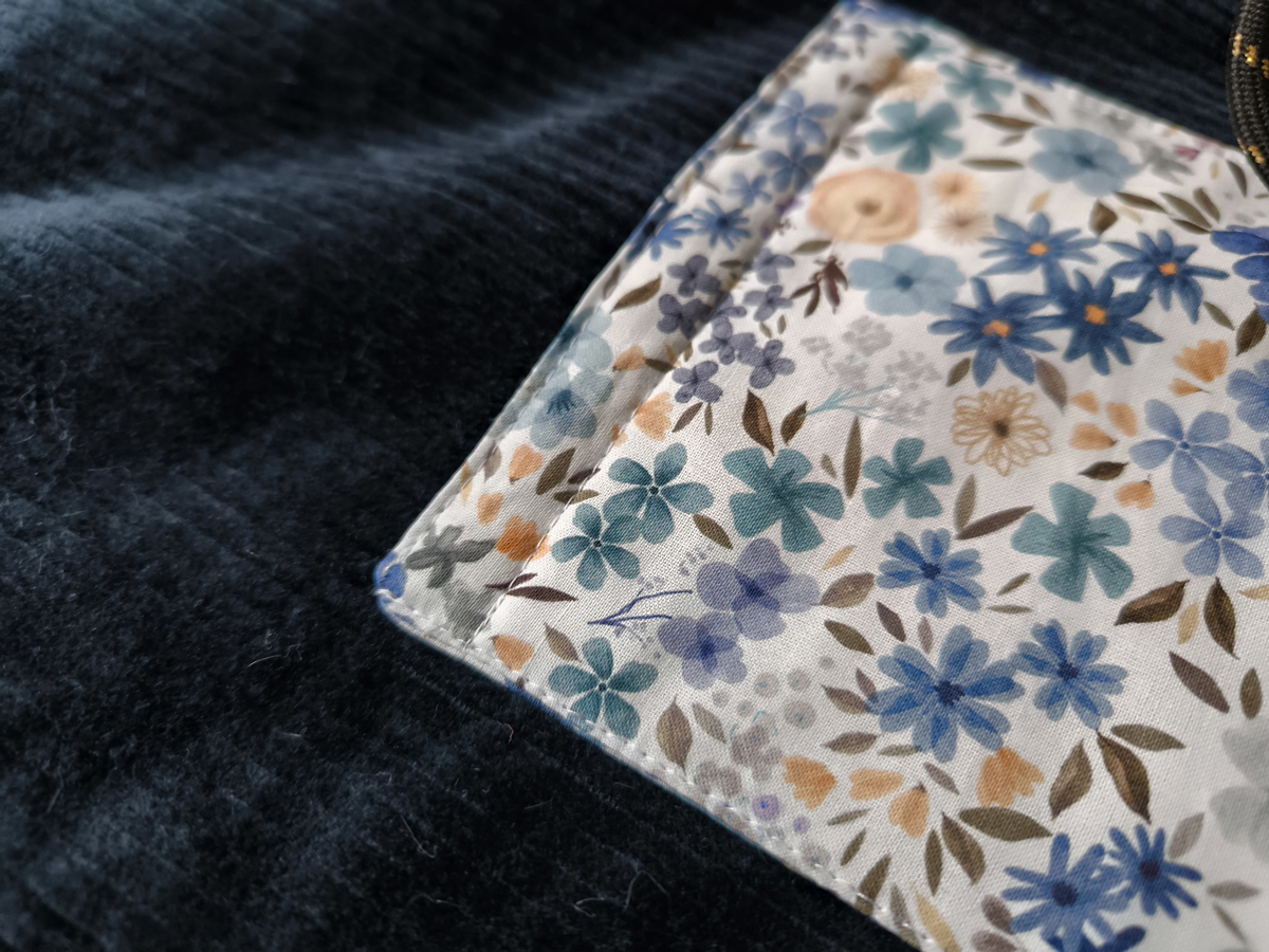 Gilet de berger adulte réversible personnalisable tissu au choix – Image 3