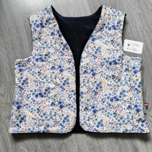 Gilet de berger adulte réversible personnalisable tissu au choix