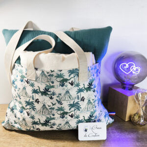 Kit sieste gaze de coton : coussin + couverture enfant