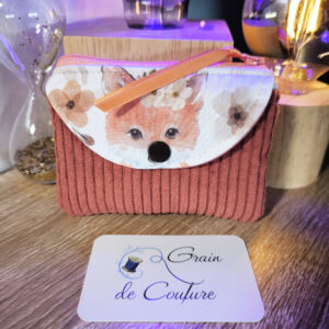 Porte monnaie 3 poches personnalisable avec fermeture éclair