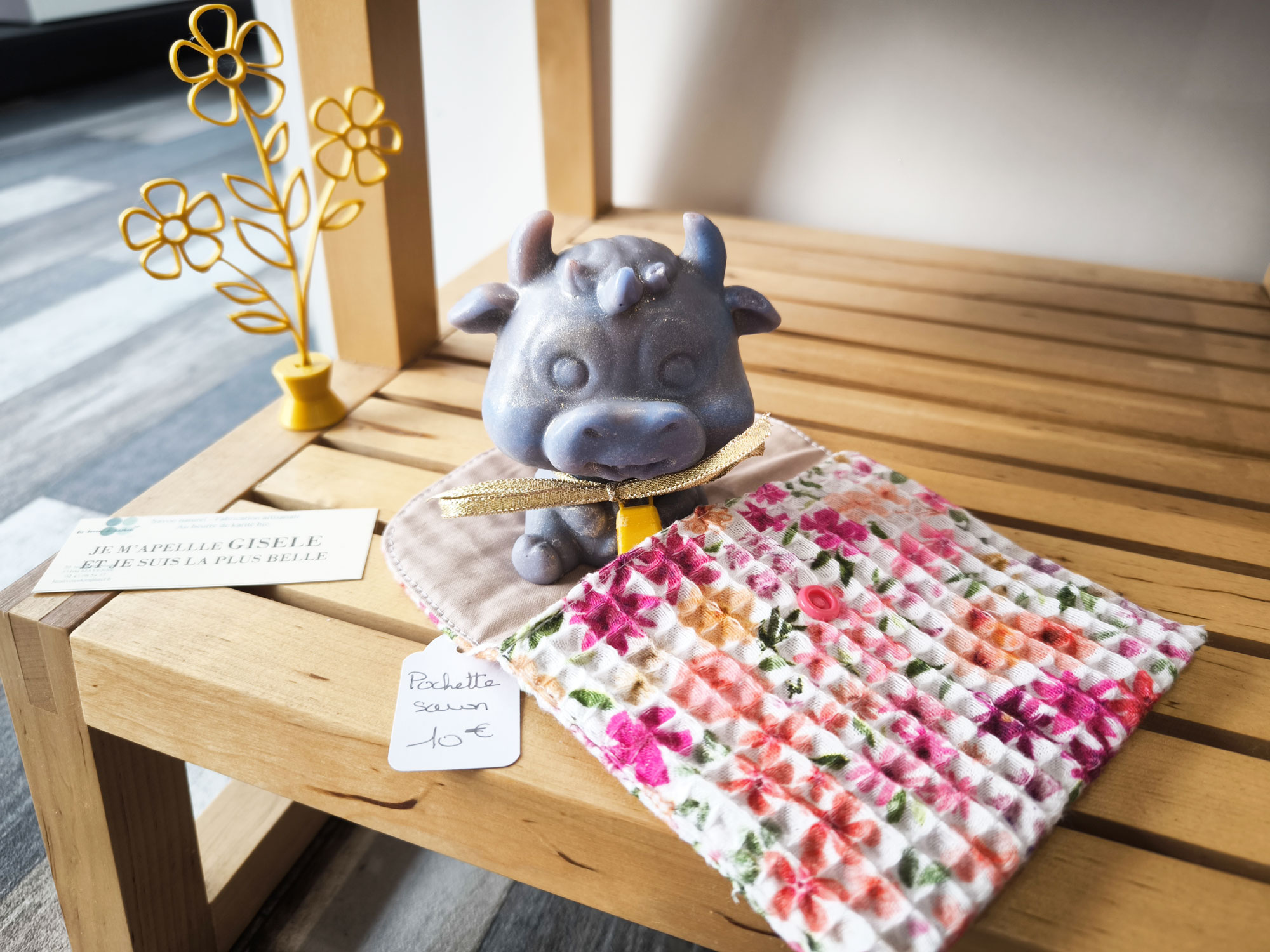 Etui - pochette à savon tissu au choix