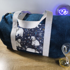 Sac de voyage polochon enfant personnalisable