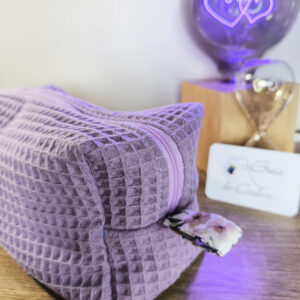 Trousse de toilette en nid d'abeille personnalisable