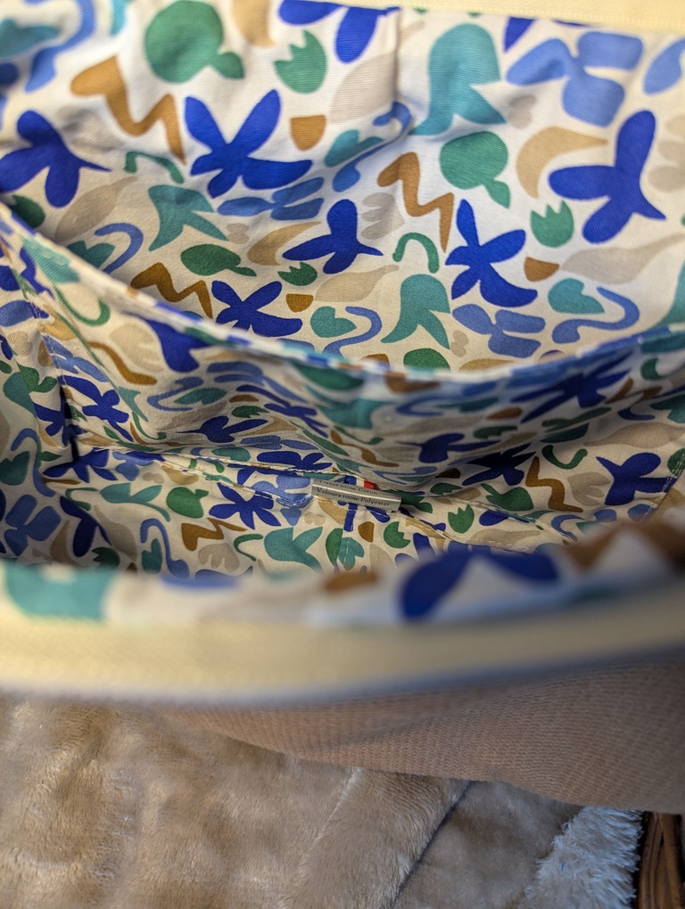 Sac demi lune velours tissu personnalisable fabriqué en France