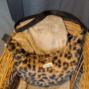 Sac demi lune velours tissu personnalisable fabriqué en France