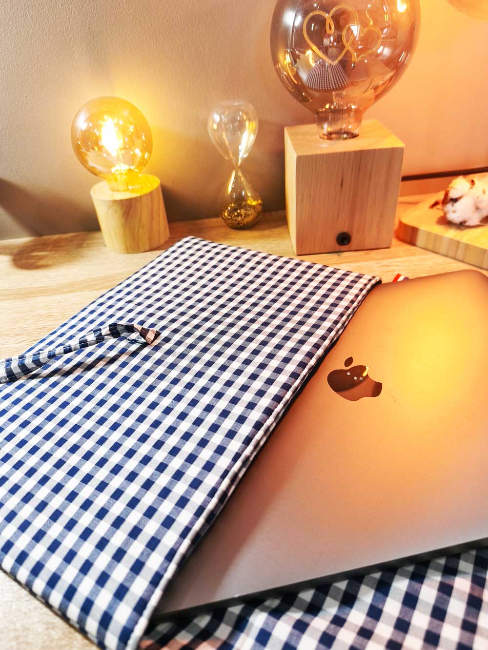 Pochette ordinateur en tissu personnalisable fabriquée en France